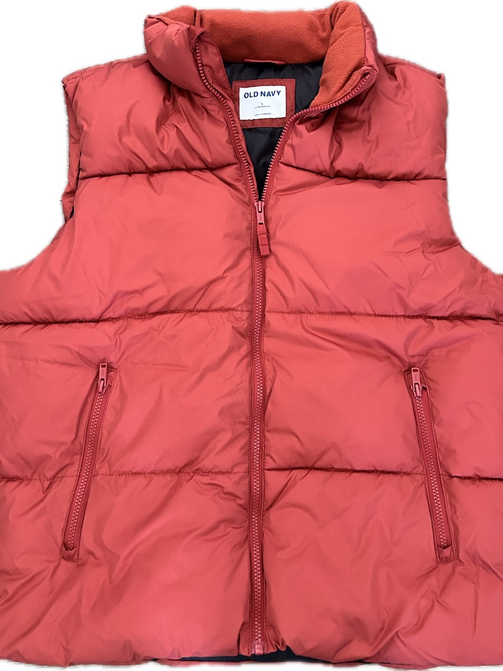 Old Navy Burnt Orange Quilted Puffer Vest